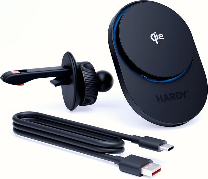Actual product image 3MK Ładowarka indukcyjna Hardy AeroCharger 15W MPP Qi2 czarny (15 W)