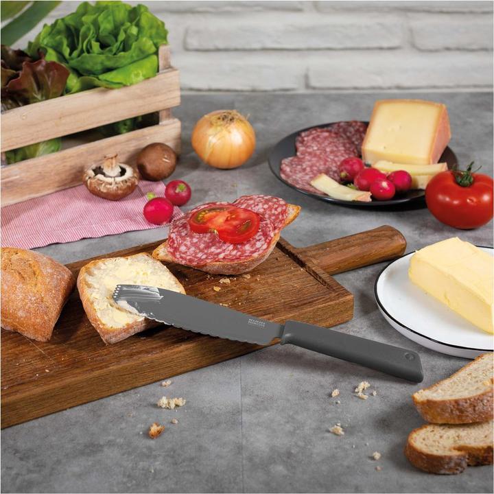 Actual product image Kuhn Rikon COLORI®+ Sandwich Knife grey (14 cm)