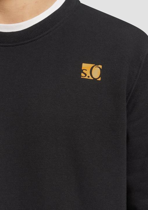 Produktbild S.Oliver Sweatshirt Sweatshirt mit Gold- oder Silber-Print (S)