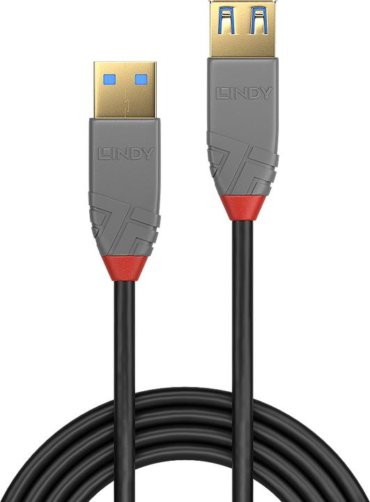 Actual product image Lindy USB/A-USB/A M-F (1 m, USB 3.0)