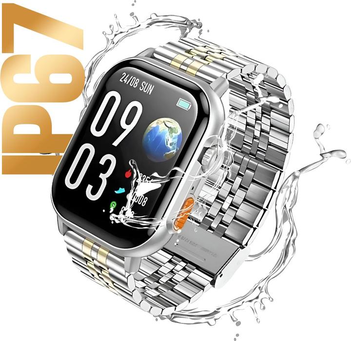 Immagine prodotto Hoco Other Computer Accessory Smartwatch 2,02" TFT with call function DYD02 gold and silver (49 mm)