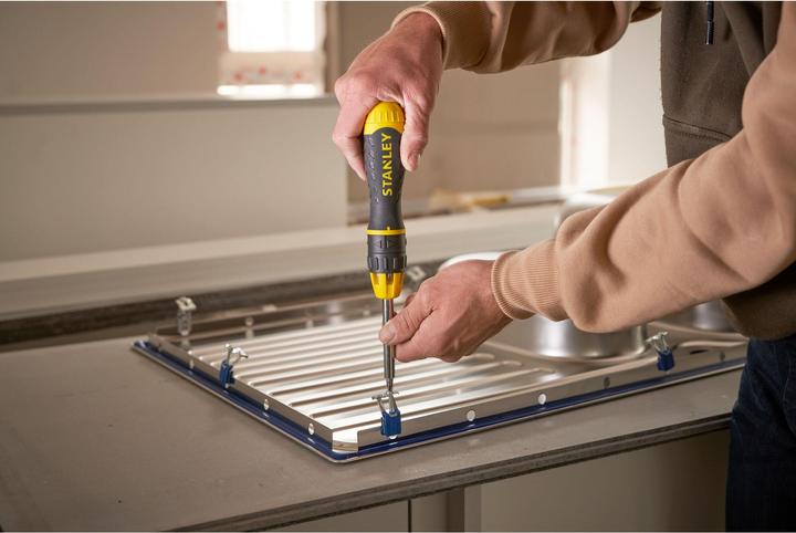 Image du produit Stanley Tournevis à cliquet à embouts multiples (Vis fendues, Torx (TX), Cruciforme PZ, Recouvrement cruciforme Phillipps (PH))