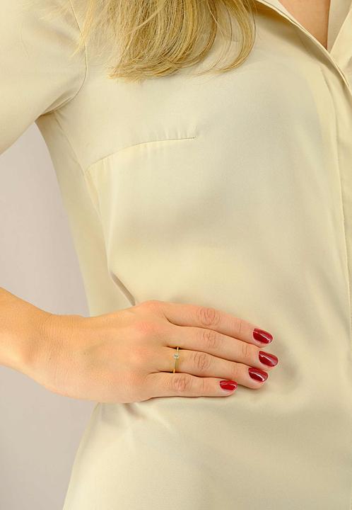 Actual product image Muau Solitaire (54, 750/18 K Gold)