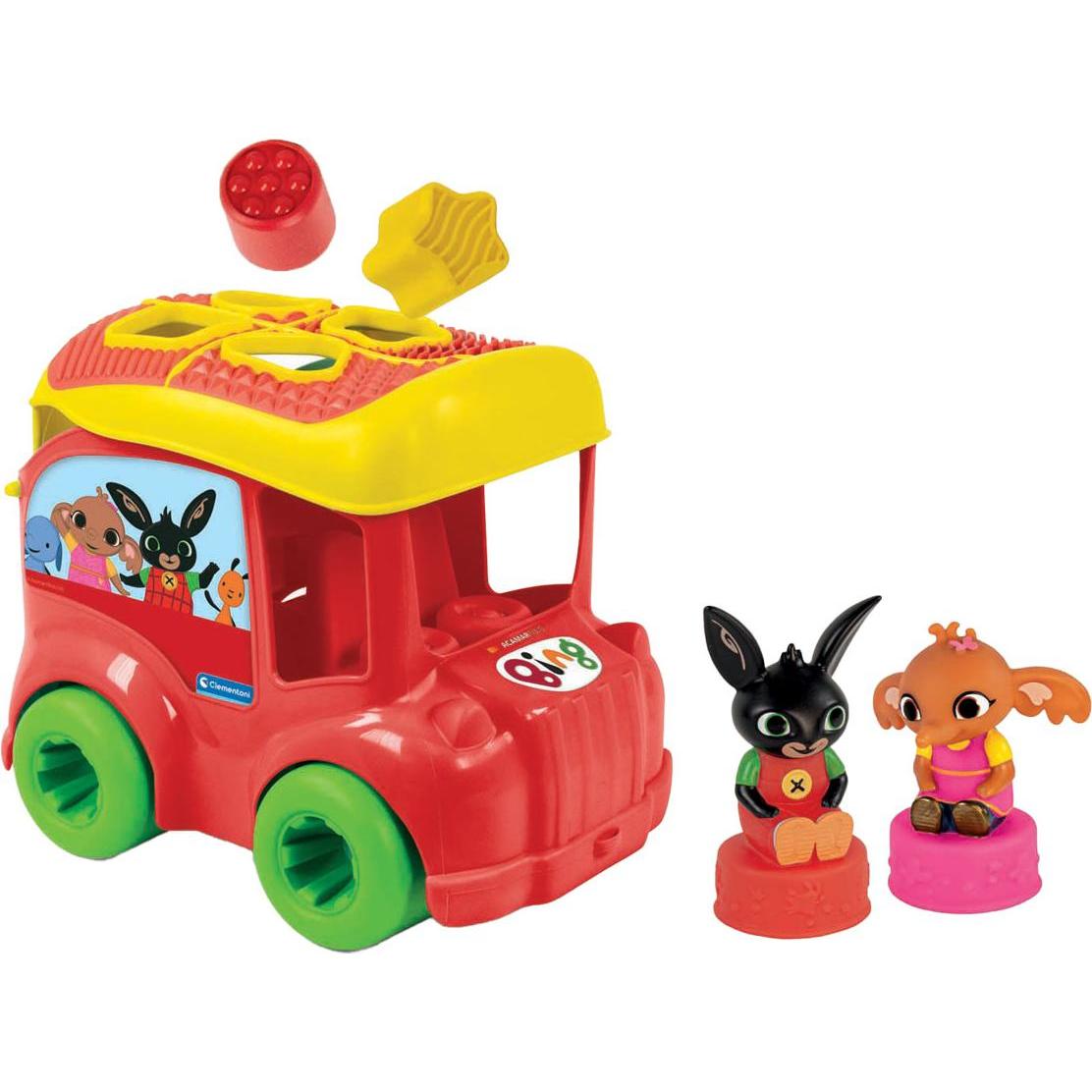 Clementoni Baby - Formensortierer Bing Bus, 7-teilig.