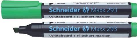 Actual product image Schneider Whiteboard/flipchart marker Maxx 293 2-5mm green wedge tip (1x)
