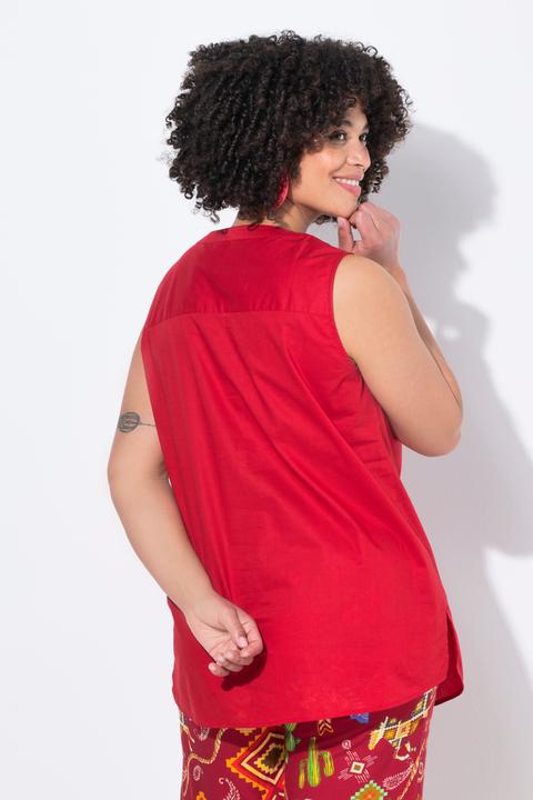 Actual product image Angel of Style Sleeveless Rounded Hem Tunic Neckline Blouse (50)