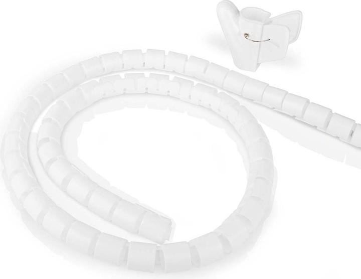 Produktbild Nedis Kabelmanagement Hülse 2.00 m 1 Stück max. Kabeldicke: 32 mm PE Weiss (Kabelschlauch, 200 cm)