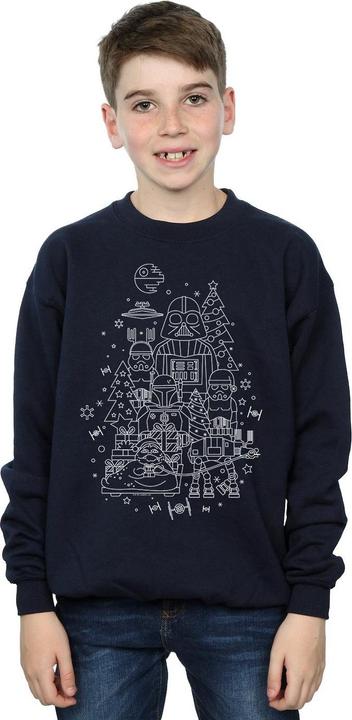 Immagine prodotto Star Wars Empire Christmas Felpa Ragazzi (140, 146)