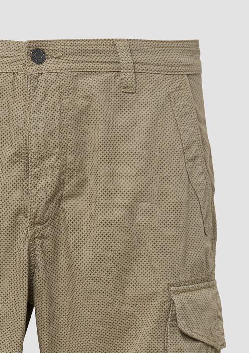 Produktbild S.Oliver Bermuda File: Gemusterte Cargo-Bermuda aus Baumwollmix im Relaxed Fit (30)