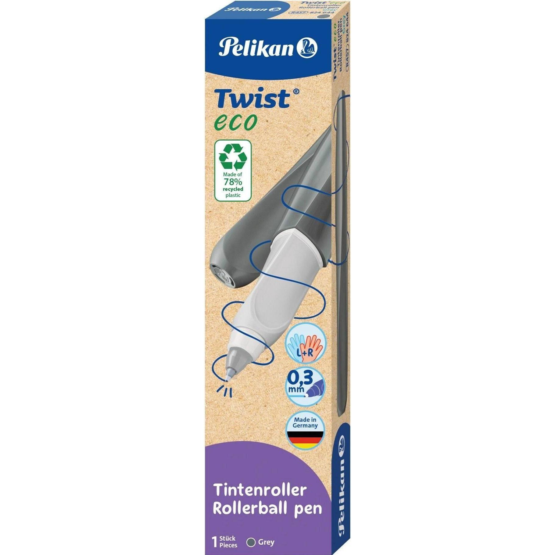 Pelikan, Schreibstifte, Tintenroller Twist Eco grau (Grau, 1 x)