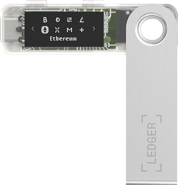 Immagine prodotto Ledger Nano S Plus - Trasparente (Litecoin, Ethereum Classic, Dogecoin, Bitcoin, Dash)