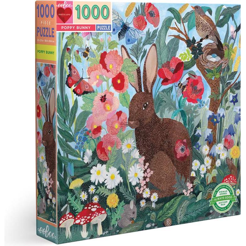 Thumbnail - Eeboo Poppy Bunny Block-Puzzle 1000 Stück(e) Kunst (1000 Teile)