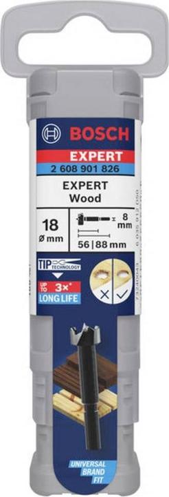 Produktbild Fortis Forstnerbohrer EXPERT Wood 18mm 18x90 m 2608901826 (18, 18 mm)