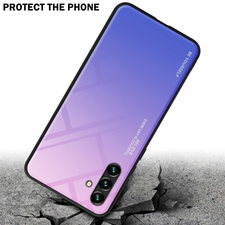 Productafbeelding Cadorabo TPU 2 Kleuren Glazen Hoesje (Samsung Galaxy A13 5G)