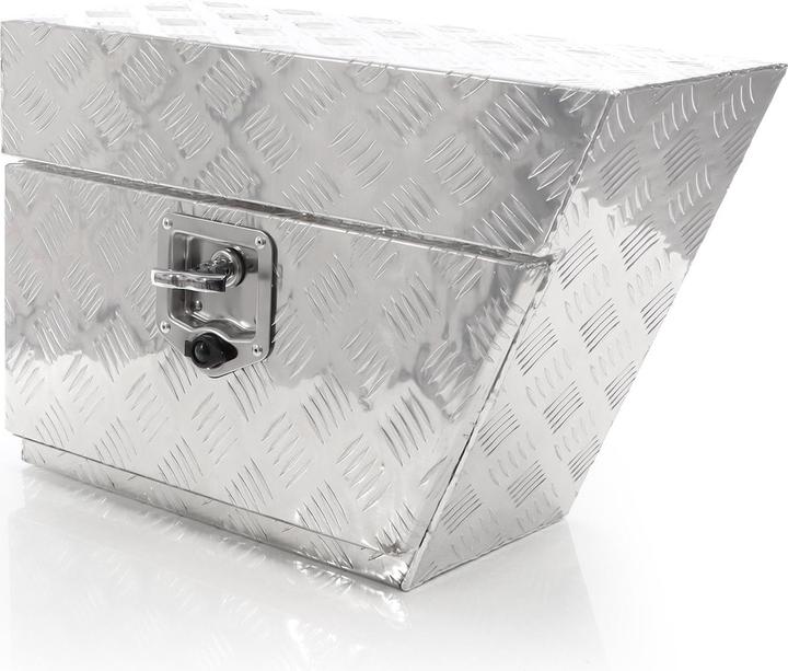 Immagine prodotto XPOtool Sous-caisse de camion en aluminium Droite 60x25x40cm Boîte de timon de rangement 50L, 2 clés