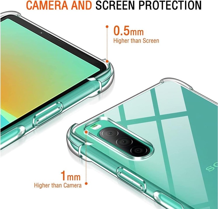 Immagine prodotto Screenguard Sony Xperia 10 IV Cover Crystal Soft Airbag Bumper (Sony Xperia 10 IV)