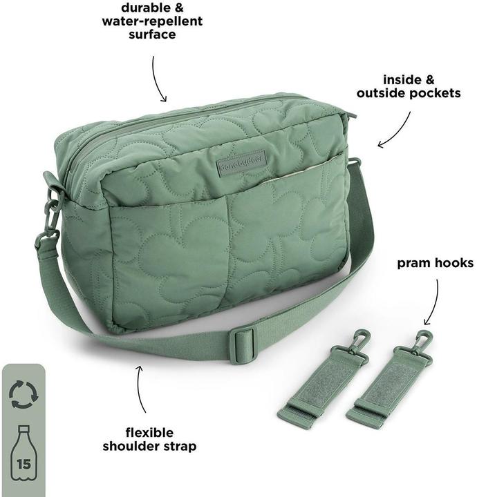 Image du produit Done by Deer Kinderwagentasche Quilted grün