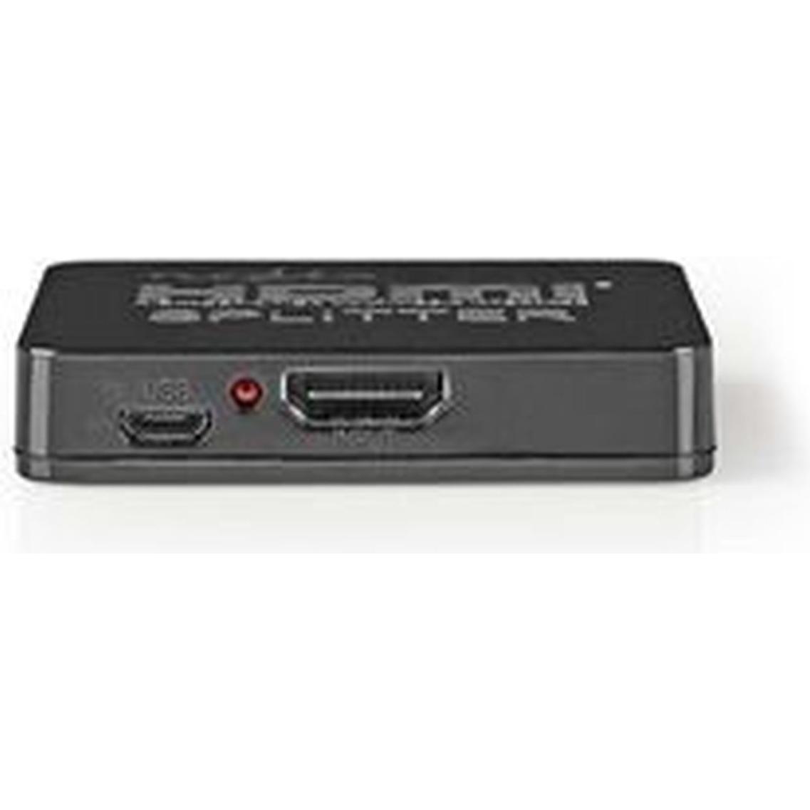 Nedis HDMI T Splitter 2-Port Port(s) HDMIT Eingang 2X HDMIT Ausgang 4K@30Hz 2.25 Gbps ABS / PVC Schw (VSPL34002BK)