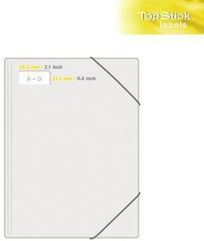 Actual product image TopStick TOP STICK universal labels, 52.5 x 21.2 mm, white