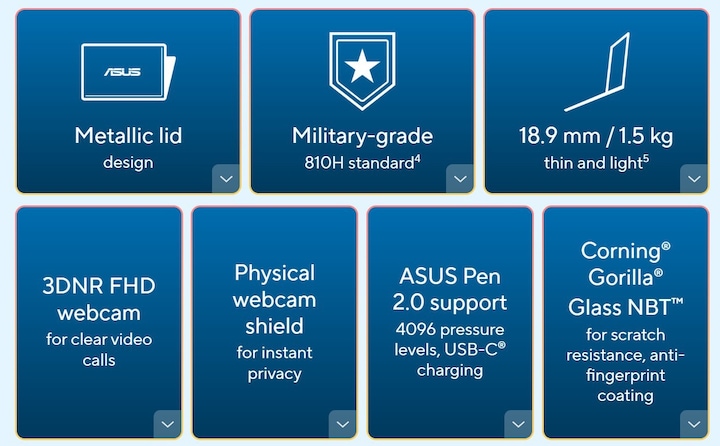 Image du produit ASUS Vivobook S14 Flip (14", Intel Core i7-13700H, 16 Go, 1000 Go, CH)