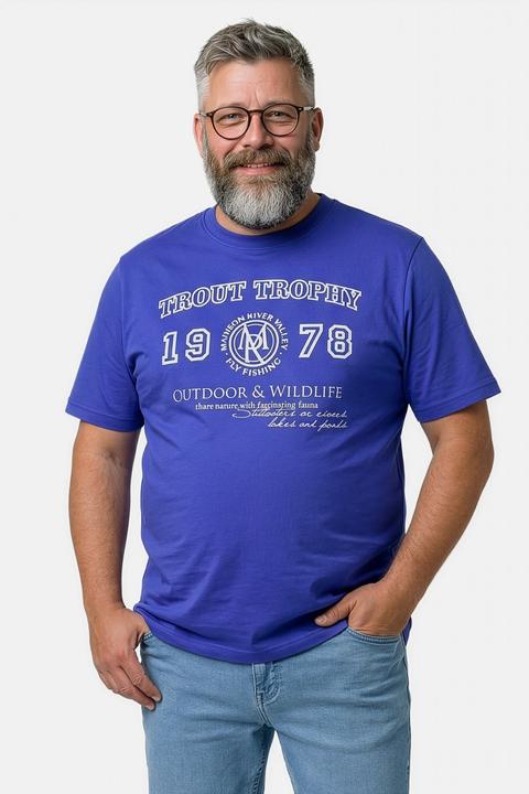 Produktbild Men+ T-Shirt, Halbarm, Brustprint (L)