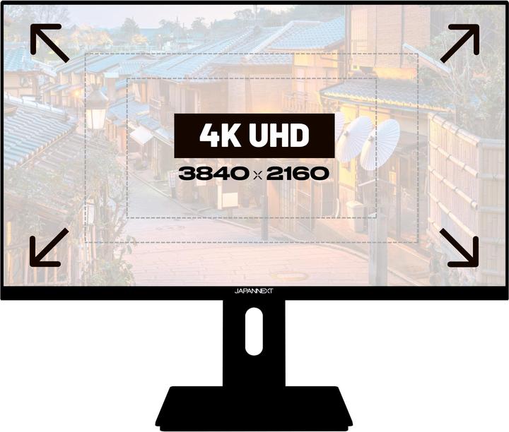 Image du produit Japannext 60,5cm JN-IPS2380UHDR-C65W-HSP 16:9 HDMI/DP UHD (3840 x 2160 pixels, 23.80")