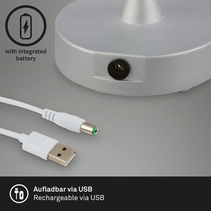 Image du produit Briloner Lampe de table LED, chrome mat, 1xModules LED/3W (330 lm)