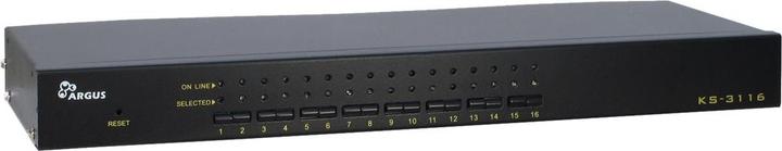 Actual product image Intertech 16-Port KVM Switch, 16 x, USB, VGA