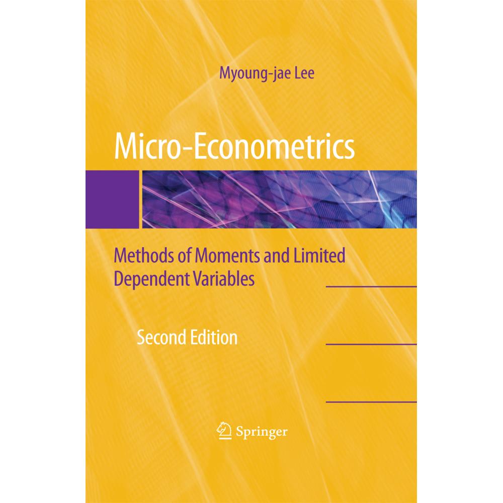 Micro-Econometrics, Fachbücher von Myoung-jae Lee