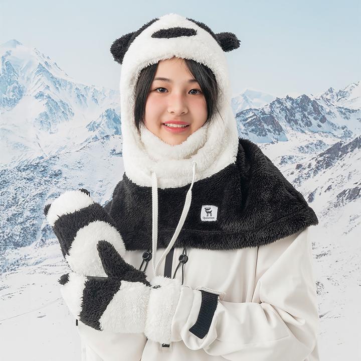 Produktbild Qunature The others Panda Ski Gloves for Kids and Adults Size S - Black/White (S)