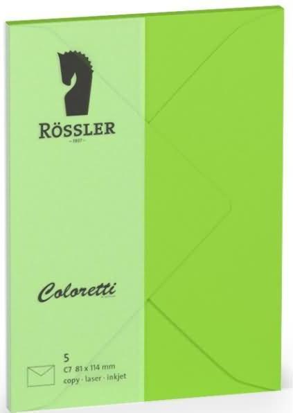 Magni Briefumschläge Coloretti C7 5er hellgrün