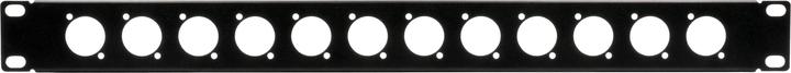Actual product image Exsys 19" Rack panel, 1U, 12x D-type (XLR)