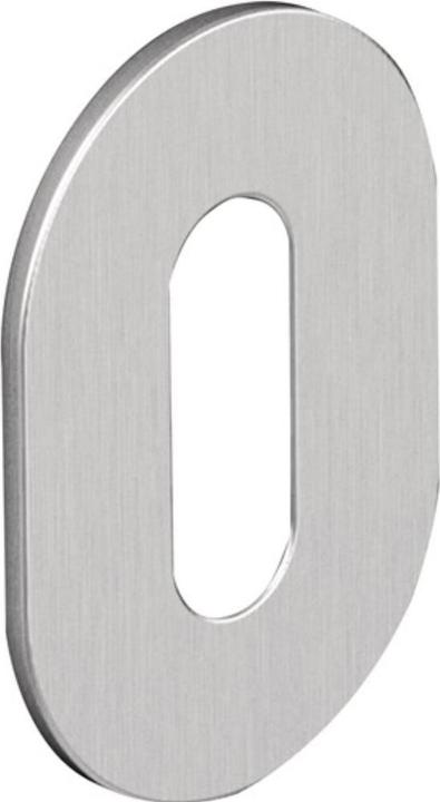 Actual product image Hewi Pair of key rosettes 306XAM Stainless steel XA Escutcheon thickness 1.5 mm PZ oval (Door handle)