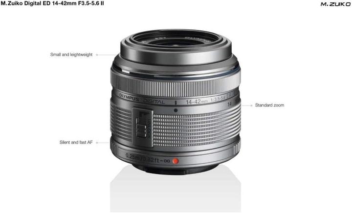 Immagine prodotto Olympus ED 14-42mm f/3.5-5.6 II (Micro Four Thirds, Micro Four Thirds)