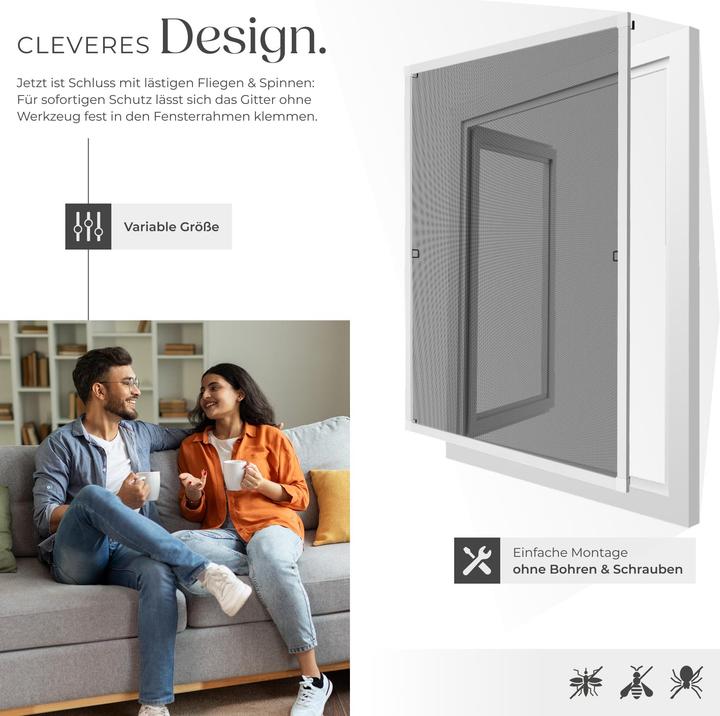 Produktbild tectake Fliegengitter (130 x 150 cm)