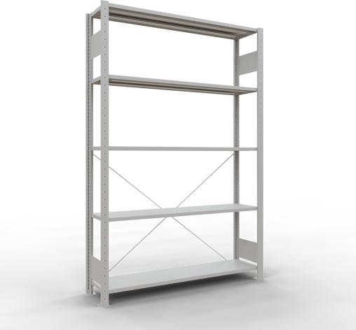Produktbild Schulte Lagertechnik Stecksystem Grundregal MULTIplus150 mit Kreuzstrebe
