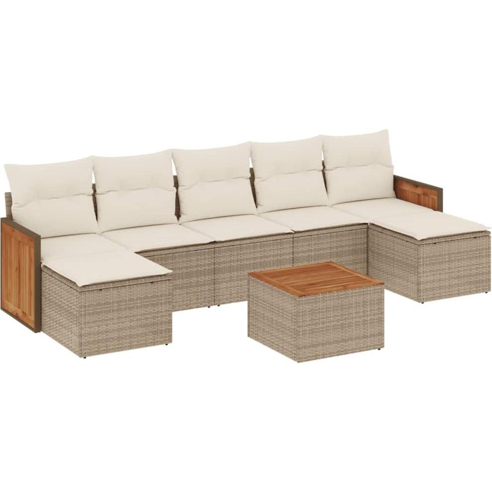 VidaXL, Gartenlounge, 10-tlg. Garten-Lounge-Set mit Kissen