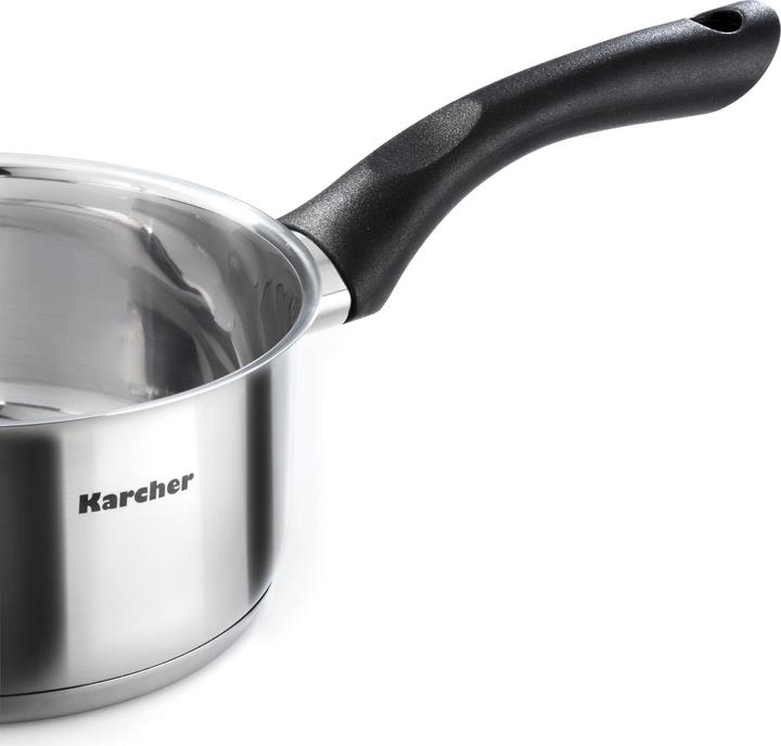 Image du produit Karcher Topfset Mia (4-teilig, Edelstahl, Induktion) (24 cm, Ensemble de casseroles et de poêles de cuisson, Acier inoxydable)