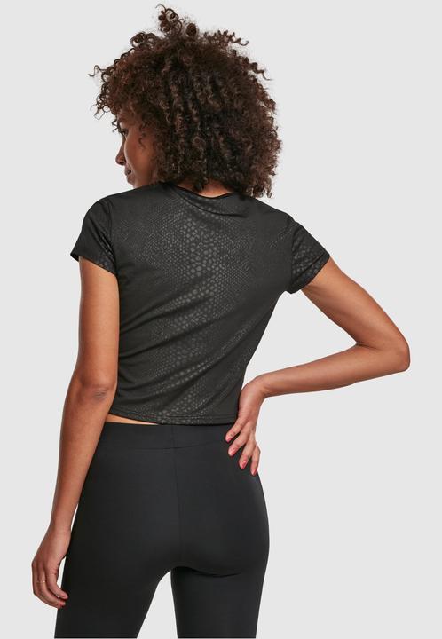 Actual product image Urban Classics Ladies Stretch Pattern Cropped Tee (3XL)