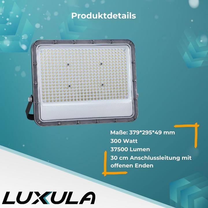 Produktbild Luxula LED-Fluter, EEK: E, 300W, 37500lm, 4000K, IP65, grau (37500 lm, IP65)