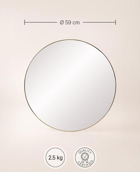Actual product image Esmée Round wall mirror (Ø 59 cm)