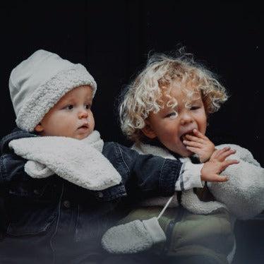 Image du produit Cloby Teddy Set, Écharpe Bonnet Moufles Blanc cassé