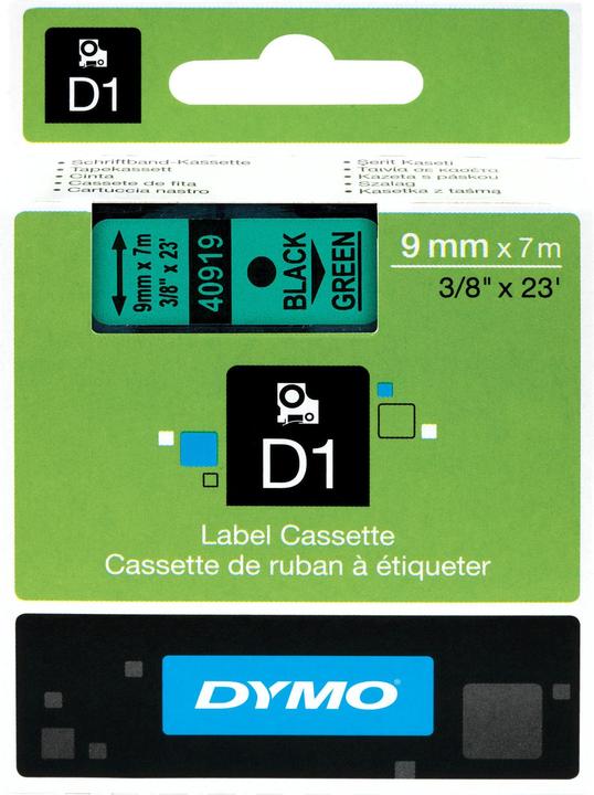 Produktbild Dymo S0720740 Standardband (0.90 cm, Grün)