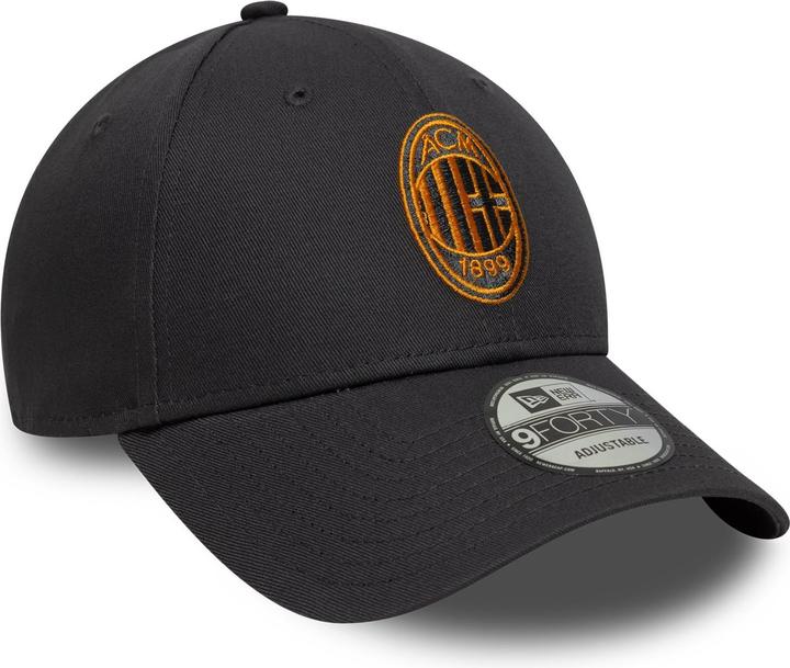 Actual product image New Era 9Forty Strapback Cap - Ac Mailand Charcoal