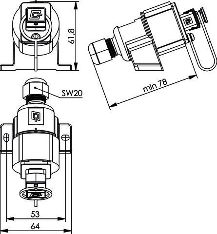 Actual product image Telegärtner STX V4