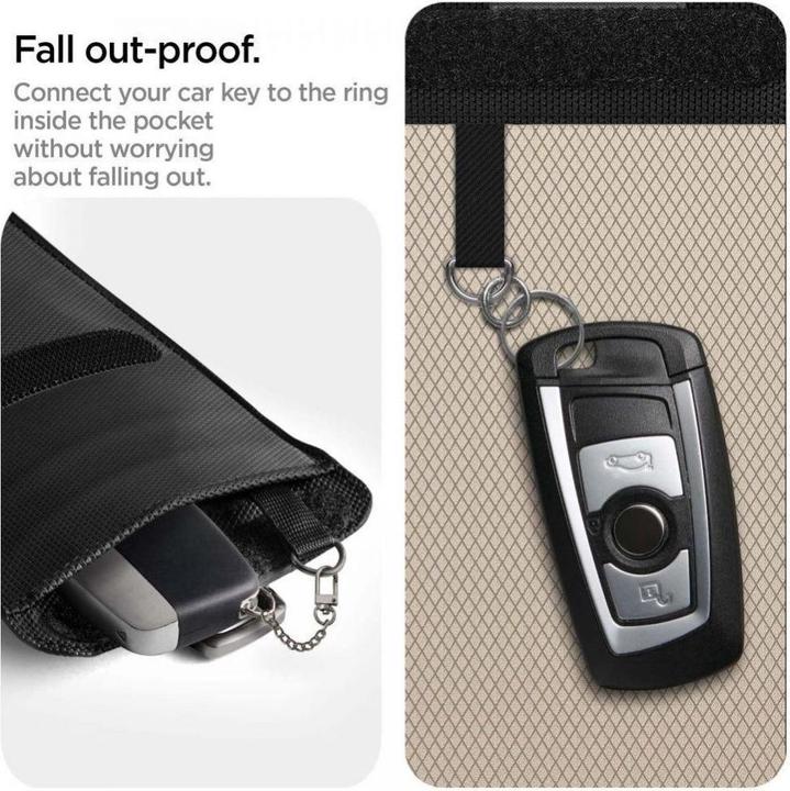 Produktbild Spigen Klatka Faradaya Pouch Keyless RFID signal blocker black