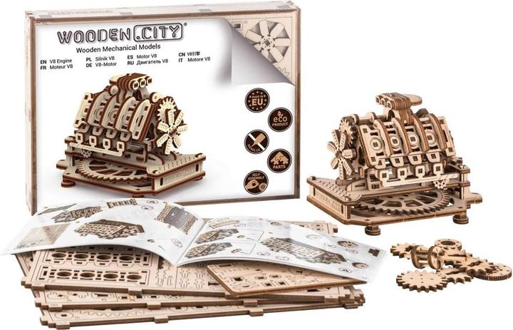 Actual product image WoodenCity V8 engine