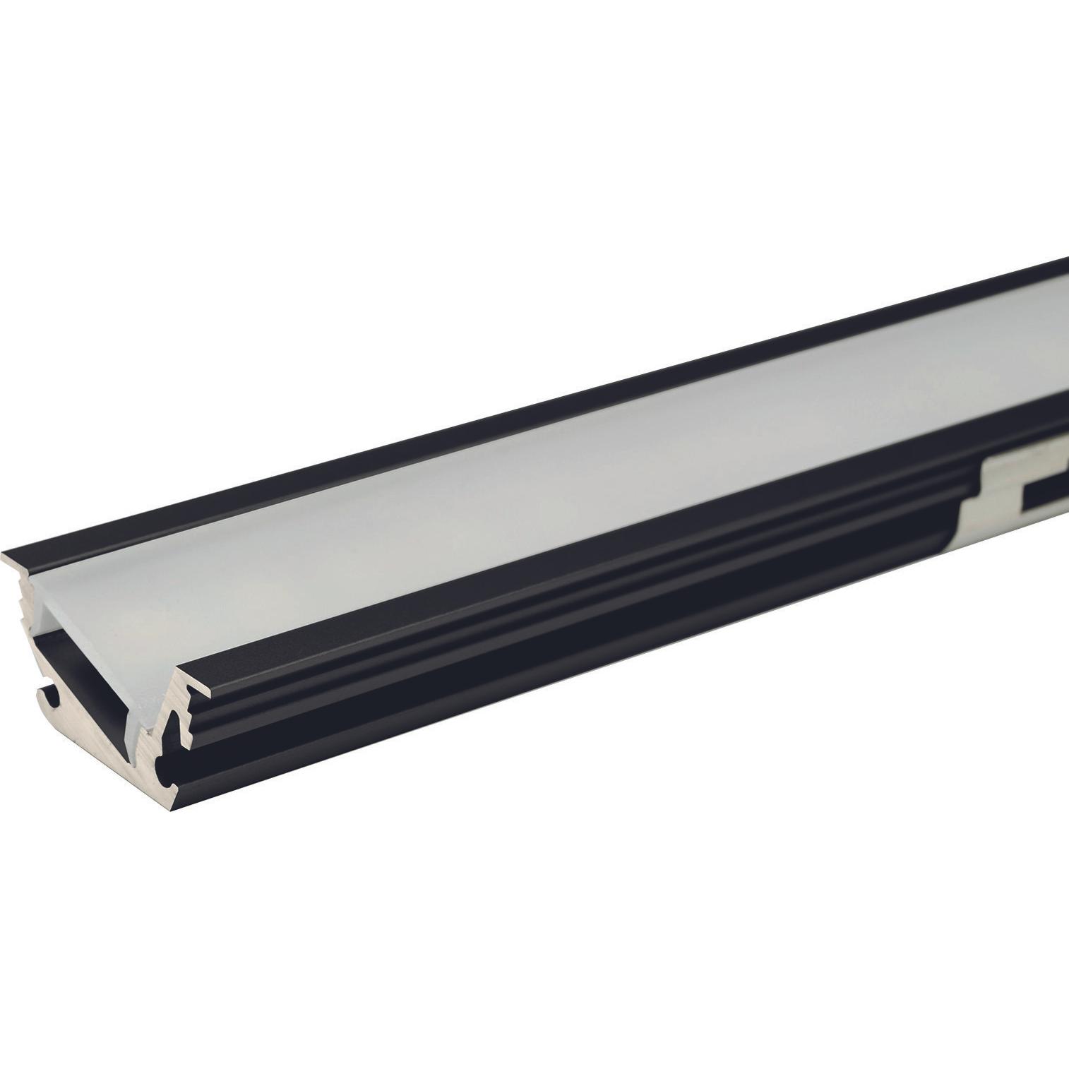 L&S, Profil + Stange, LED Einbauprofile Venice Mini ohne Lichtblende