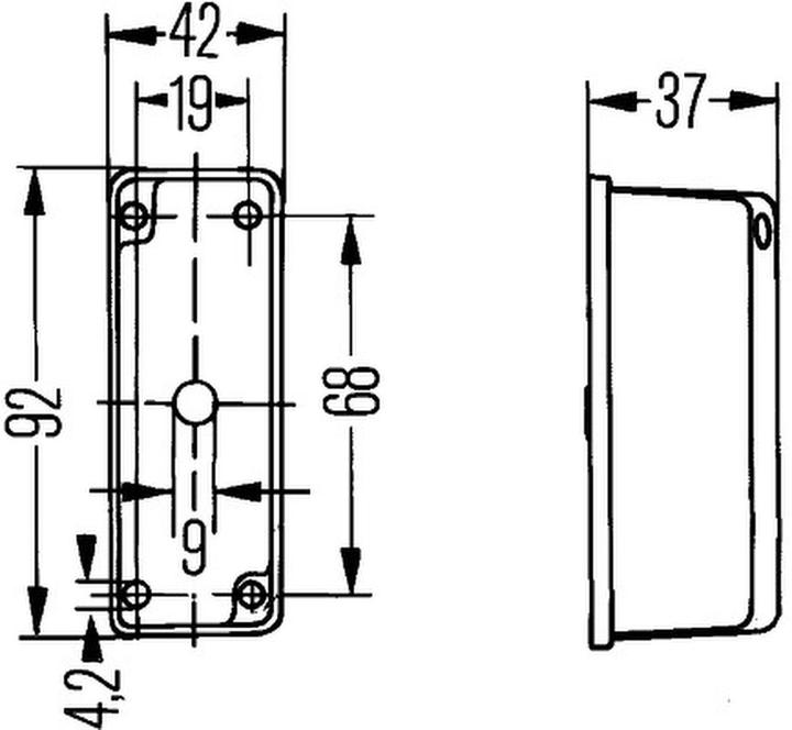Immagine prodotto Hella 2 Luci di ingombro laterali alogene per CASE (T4W)