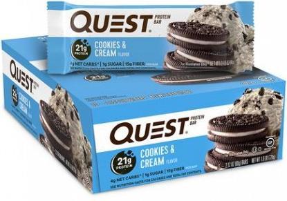 Image du produit Quest Bar (Cookies & Cream, 12 pcs, 720 g)